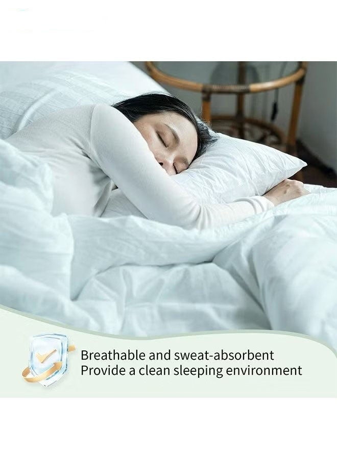 general Disposable Bed Sheets for Travel, Portable Disposable Bedding Set with Bed Sheet*1/Quilt Cover*1/Pillowcases*2 Disposable Bed Sheets King Size for Travel Business Trip Camping Hotel - Image 4