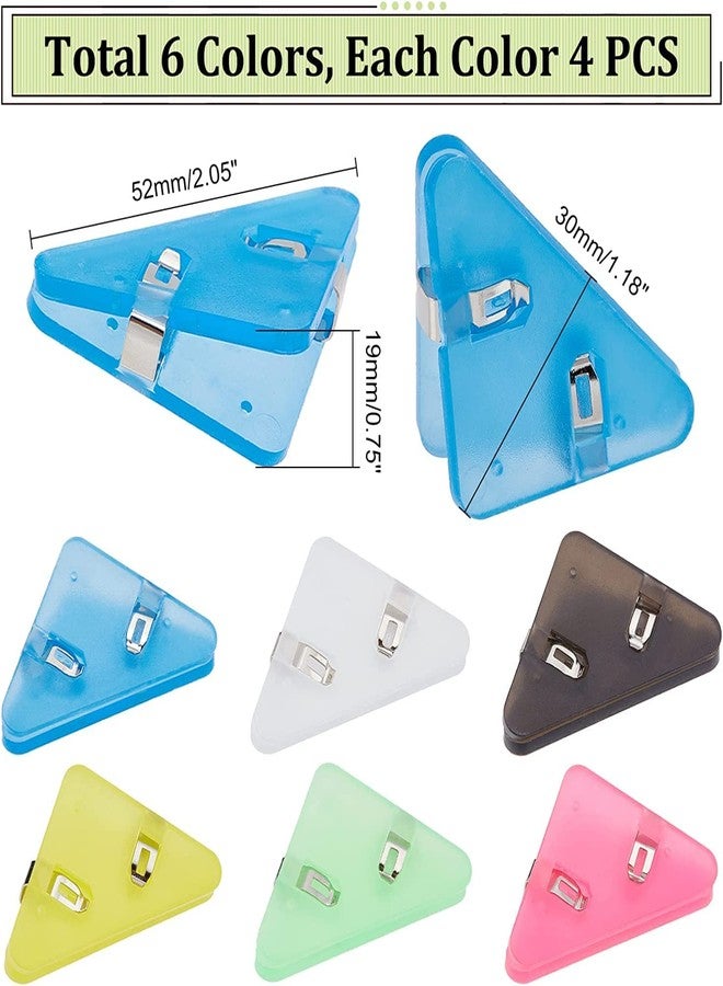 SYPM Triangle Paper Clip,Document Clip, Bookmarks, Bag Clips, Paper Corner ClipDocument Tool BinderSuitable for Office,Reading, Snack/Handheld Paper Clam Clip Dispenser (Multi-Color-10 pic) - Image 2