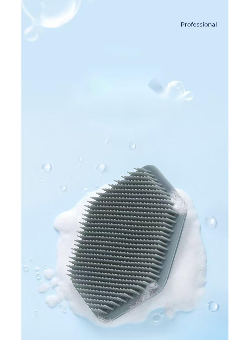 Face Scrubber, Silicone Face Scrubber for Men, Gentle Exfoliator Pad & Massager, Facial Cleansing/Wash Brush - Removes Dead & Dry Skin（Brown） - Image 4