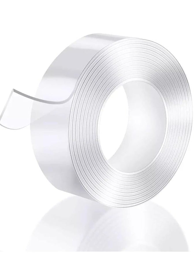 Generic Magic Adhesive Tape Washable Waterproof Double Sided Mounting Transparent Acrylic  - Image 1