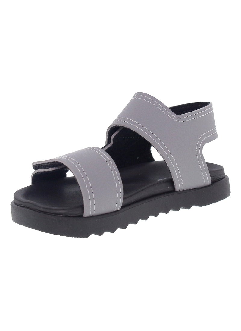 Molekinho Infant Boys Sandals With Back Strap Grey | Made In Brazil - Image 2