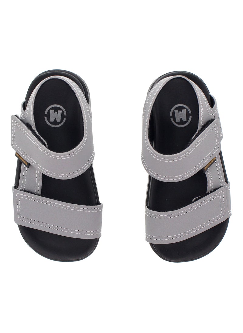Molekinho Infant Boys Sandals With Back Strap Grey | Made In Brazil - Image 5