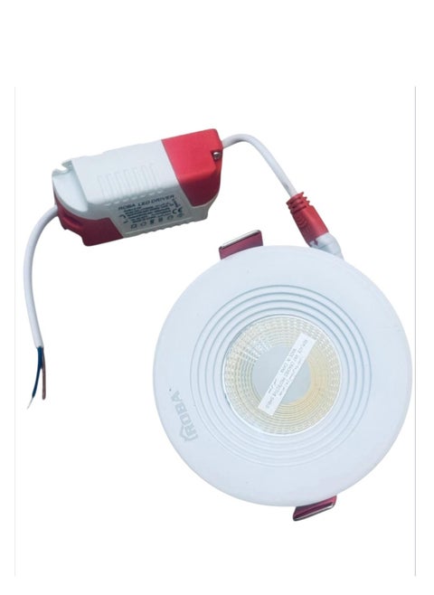Spotlight base size 7 cm 7 Watt LED yellow COB light