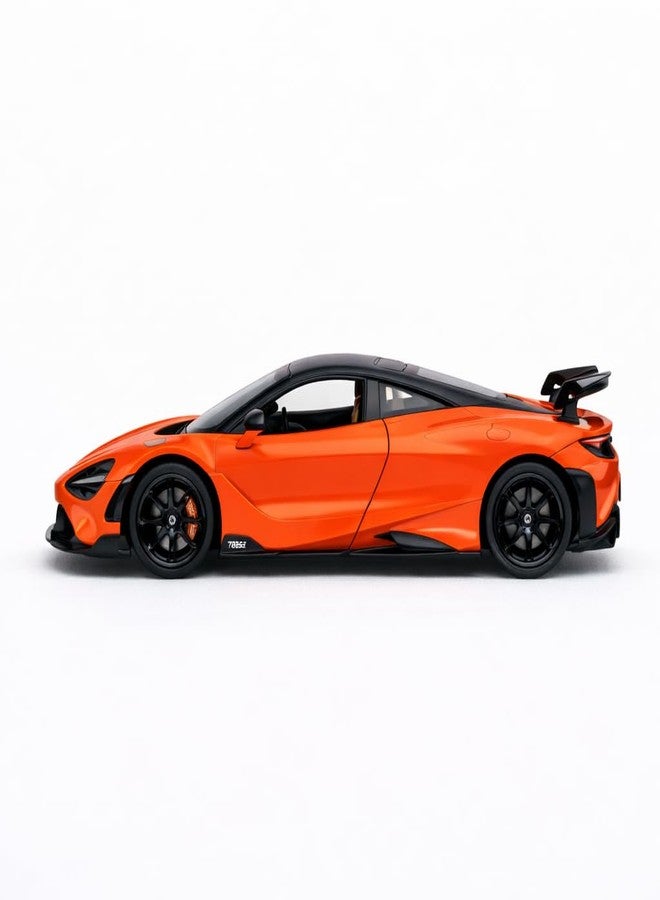 Wizplex MSZ Official Licensed McLaren 765LT Diecast Model Car 1:32 Scale | Light & Sound | Pull Back Action | Metal Supercar Toy | Collectible Display & Gift - Image 3