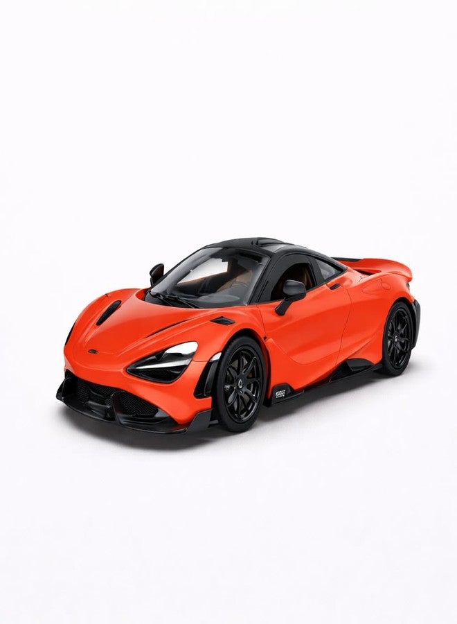 Wizplex MSZ Official Licensed McLaren 765LT Diecast Model Car 1:32 Scale | Light & Sound | Pull Back Action | Metal Supercar Toy | Collectible Display & Gift - Image 1