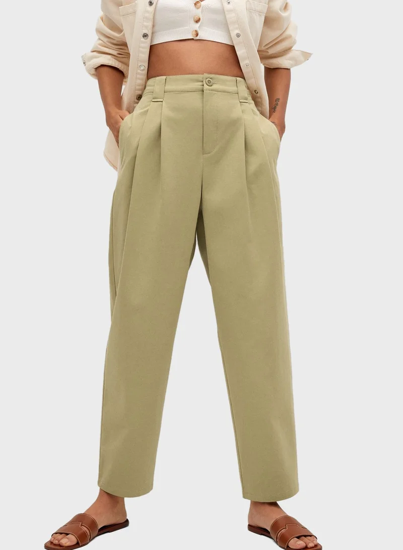 MANGO Wide Leg Pants