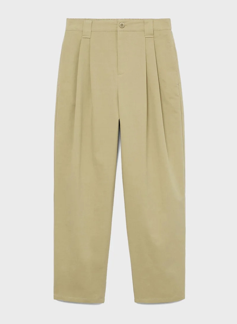 MANGO Wide Leg Pants