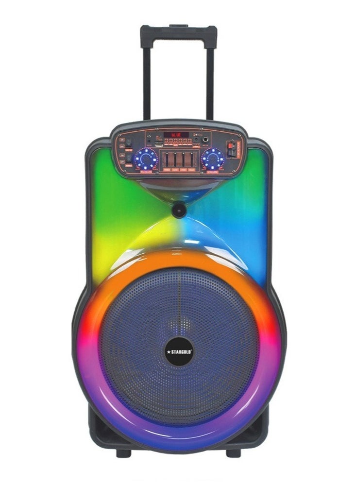 Stargold - SG-G2030 15 Inch Multimedia Speaker System with Wireless Mic LED Display and 20000W PMPO - Image 1