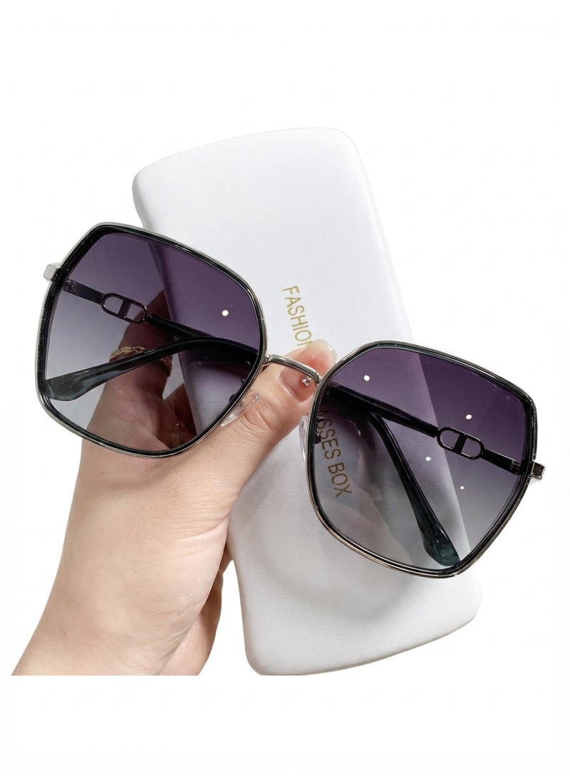 V.nice Women's Oversized Gradient Sunglasses UV400 Protection Polarized Shades, 2026 New Trendy Large Frame Sunglasses for Big Faces - Image 3