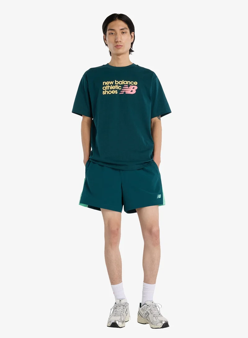 New Balance  Athletics Relaxed Premium Chest Logo T-Shirt for Men | Best Price UAE