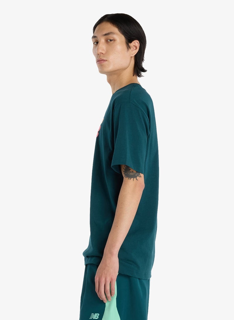 New Balance Athletics Relaxed Premium Chest Logo T-Shirt - Image 3