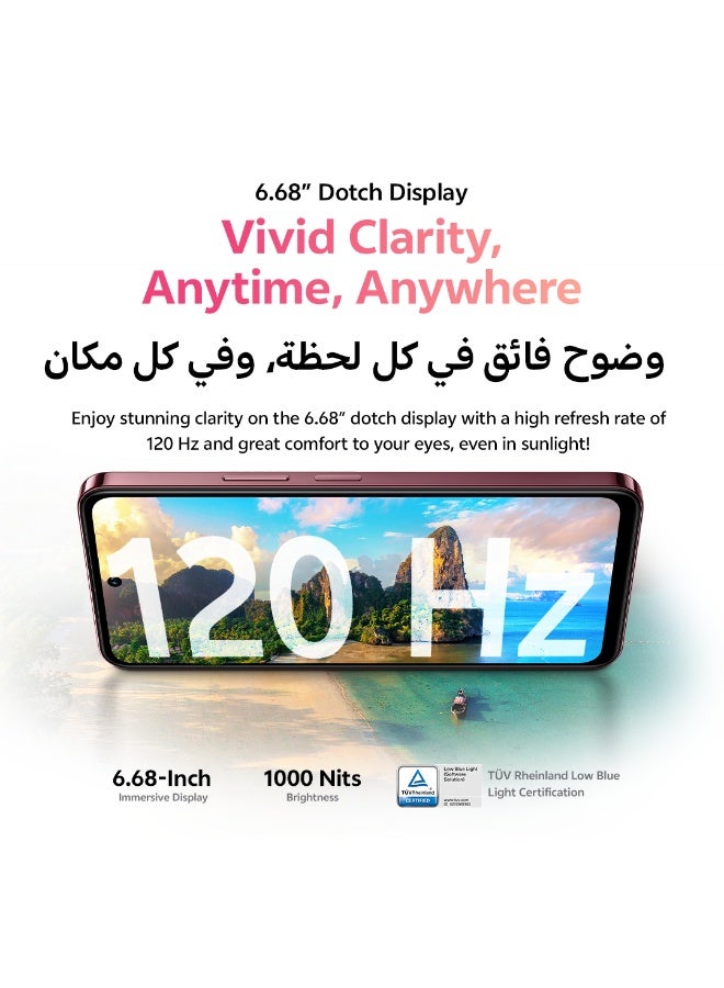 vivo Y31 5G Coral Red 8GB RAM 256GB 6500mAh Battery Online Exclusive Bundle: TWS Earbuds - Middle East Version - Image 5