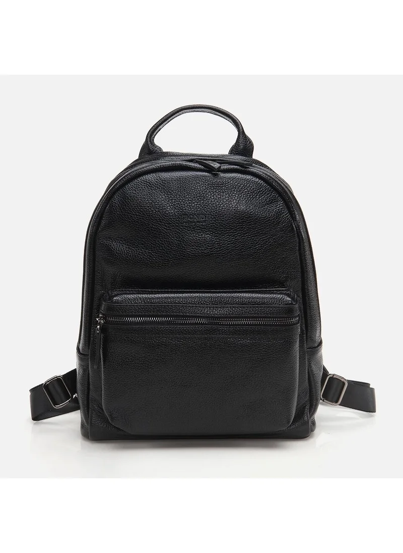Hotiç 04CAH272980A100 Genuine Leather Black Men's Backpack
