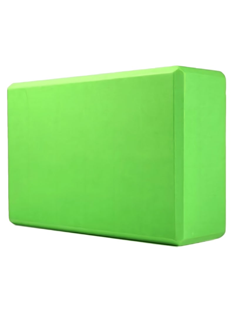 H Pro Yoga Block Green |Supportive Foam Brick for Yoga, Pilates, Stretching and Balance Exercises - Image 1
