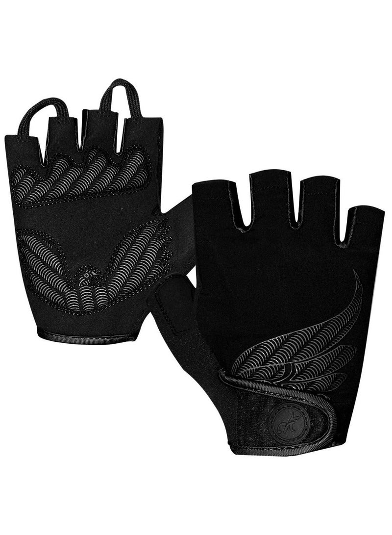 Y&D Sports Cycling Bike Gloves Anti Slip Shock Absorbing Half Finger Sporting for Men Women Breathable Mountain Adult Workout Motorcycle Gym Training Outdoor (L Size) - Image 1