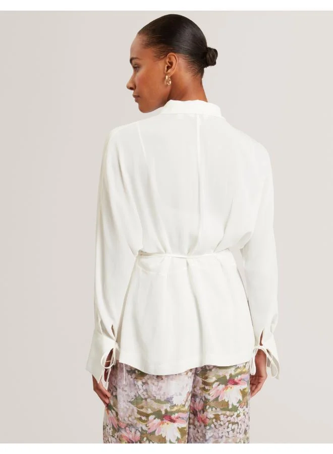 Ted Baker Tie Detail Long Sleeve Shirt