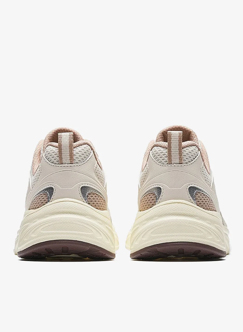 Anta Sand Grey/Silver/Grey OG800 Retro Breeze Sneakers | Women’s Breathable Mesh Sport-Inspired Lifestyle Shoes for Women | Best Price UAE