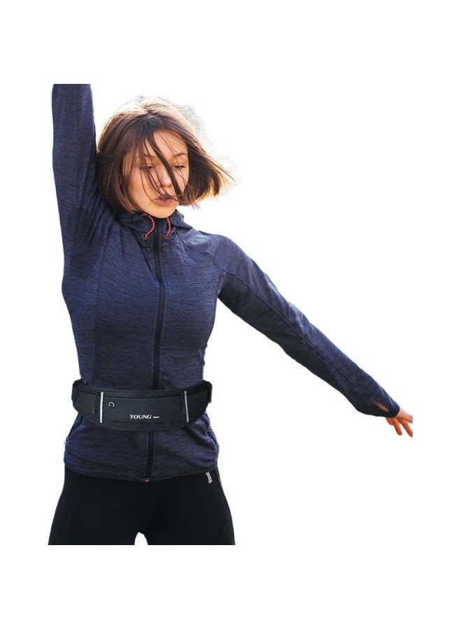 Wellhouse Sports Waist Pack Streamlined Design For Cycling, Running, Fitness, Hiking, Trekking With Reflective Strips, White - Image 3