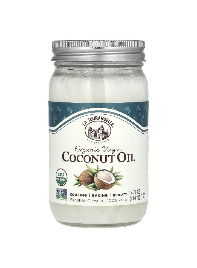 La Tourangelle La Tourangelle, Organic Virgin Coconut Oil, 14 fl oz (414 ml)  - Image 1