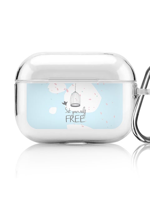 Classic Clear printed Case for Apple AirPods Pro 2nd Generation Thin Transparent Cover [Designed for Apple AirPods Pro 2nd Generation] - Set yourself free