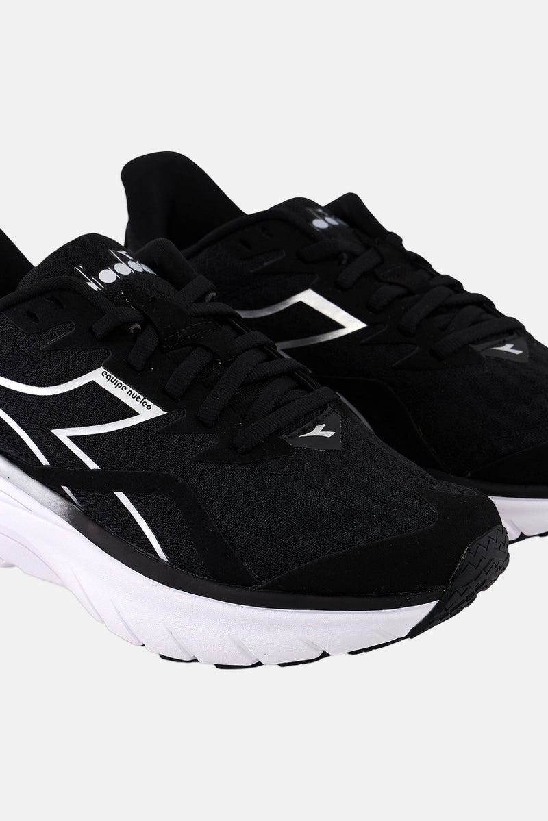 DIADORA Kids Girl Equipe Nucleo Wide Lace Up Shoes, Black - Image 2
