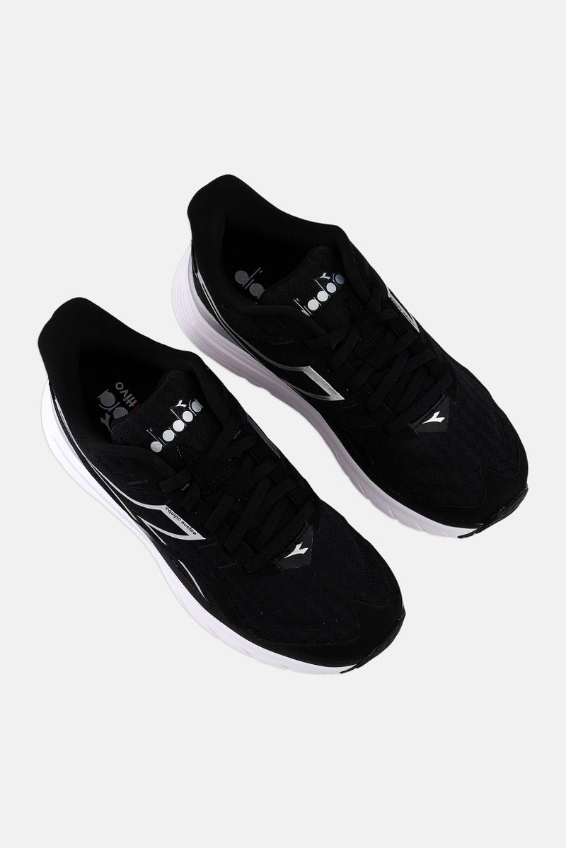 DIADORA Kids Girl Equipe Nucleo Wide Lace Up Shoes, Black - Image 4