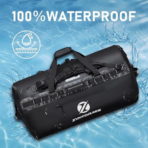 Zyxformis Waterproof Duffle Bag Large Marine Dry Bags Heavy Duty Adventure Travel Bag for Men and Women Waterproof Duffel Backpack for Kayaking Boating Hiking Camping Vacation 65L 110L 160L - Image 3