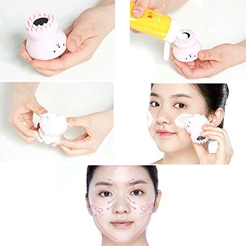 Majik All in One Deep Pore Cleansing Sponge and Brush for face scrub Massager for women and girls - Image 5