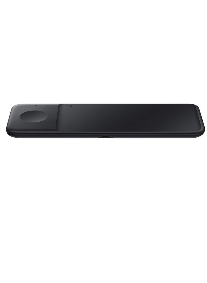 Electronics Wireless Charger Trio Qi Compatible-Charge up to 3 Devices at Once-for Galaxy Phones Buds Watches and Apple iPhone Devices Black (US Version)  - Image 3