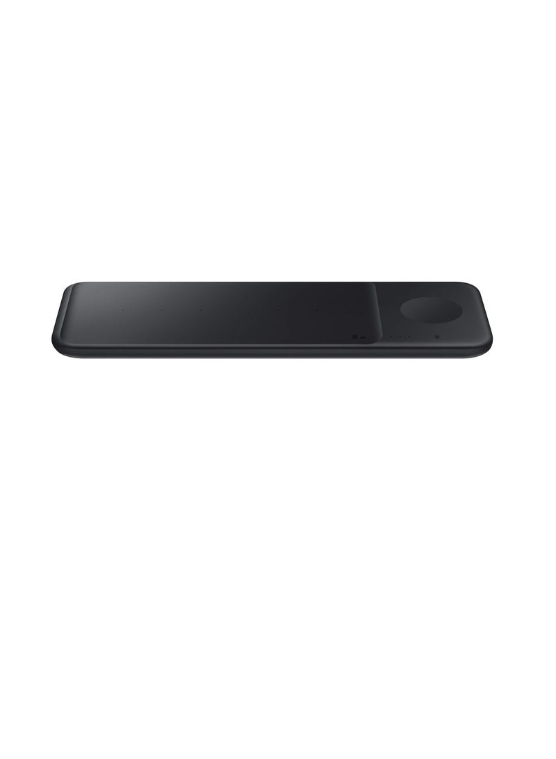 Electronics Wireless Charger Trio Qi Compatible-Charge up to 3 Devices at Once-for Galaxy Phones Buds Watches and Apple iPhone Devices Black (US Version)  - Image 2