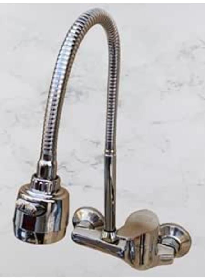 Wall mixer with 80 cm bridge