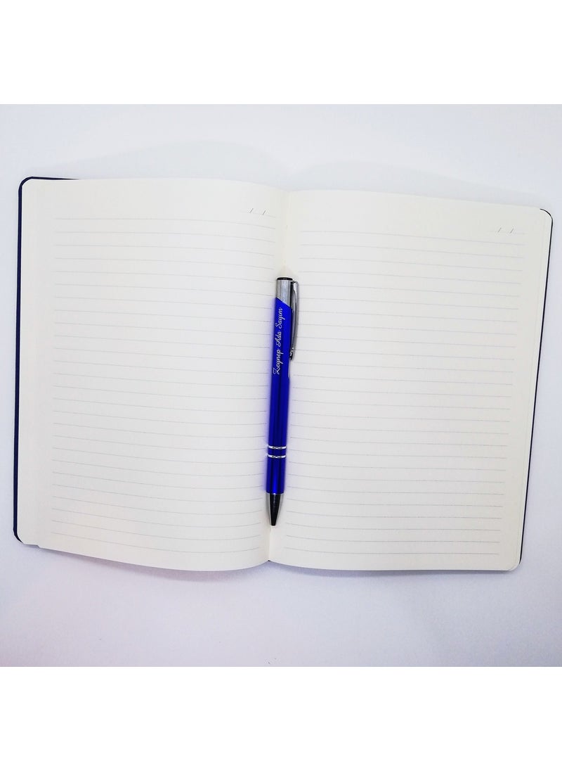 Ada Lazer - Personalized Binding Cloth Notepad and Pen Set - Image 1