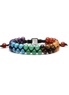 Generic Natural Stone Citrine, Aventurine and Malachite Bracelet for Men and Women  - Image 1