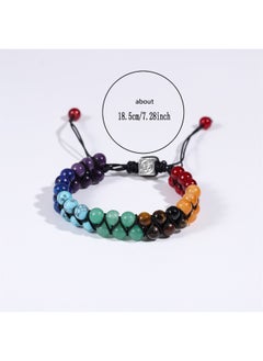 Generic Natural Stone Citrine, Aventurine and Malachite Bracelet for Men and Women  - Image 2