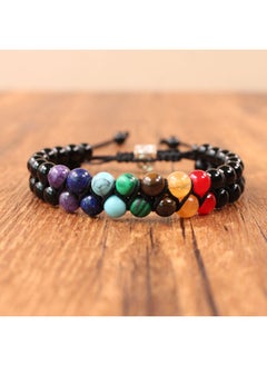 Generic Natural Stone Citrine, Aventurine and Malachite Bracelet for Men and Women  - Image 3