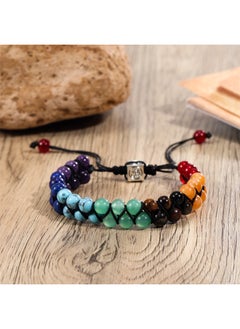 Generic Natural Stone Citrine, Aventurine and Malachite Bracelet for Men and Women  - Image 4