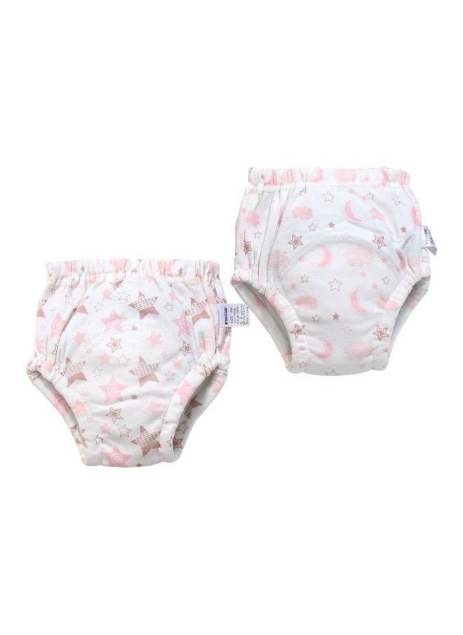 Generic 6 Layer Breathable Pant Diapers, Size M, 8-11 Kg, 2 Count  - Image 1