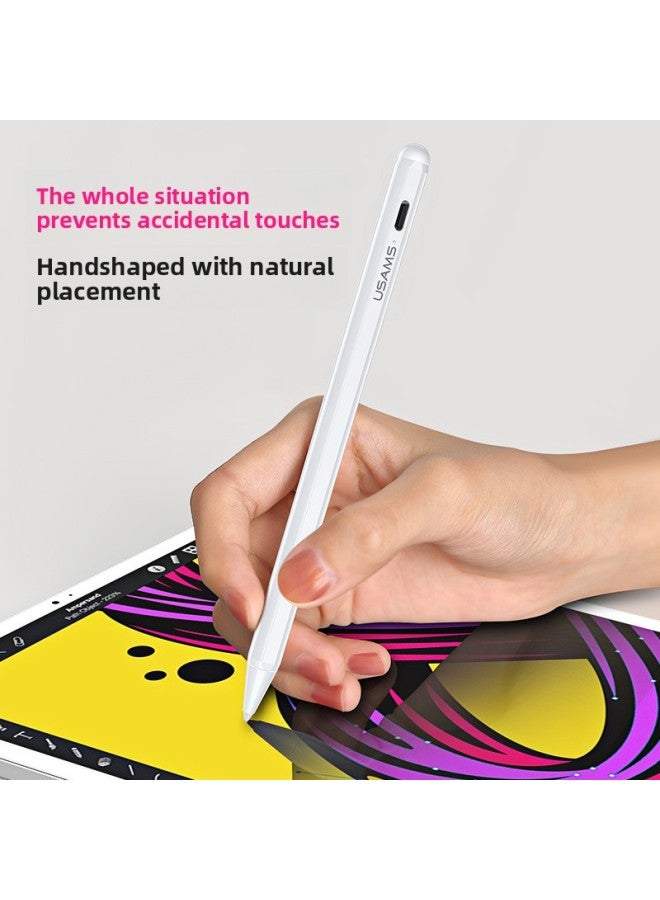 Yosheng US-ZB135 Tablet Capacitive Notebook Touch Screen Pen Magnetic Absorption Handwriting Tilt Pressure Sense Drawing Handwriting Pen-Color:White  - Image 2