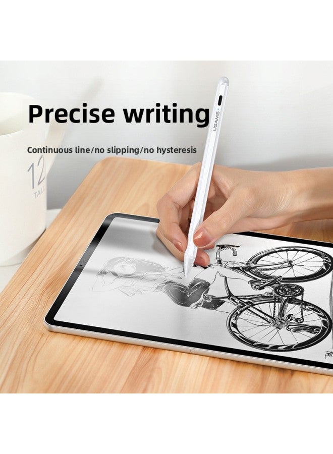 Yosheng US-ZB135 Tablet Capacitive Notebook Touch Screen Pen Magnetic Absorption Handwriting Tilt Pressure Sense Drawing Handwriting Pen-Color:White  - Image 4