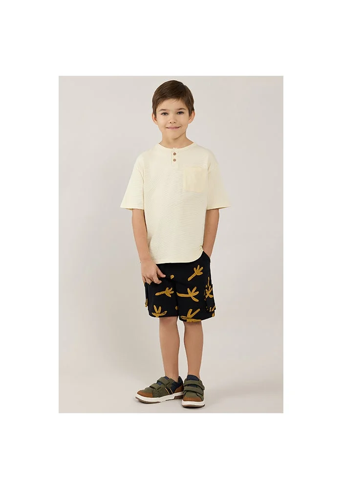 أر أند بي Printed Shorts With Drawstring Waist