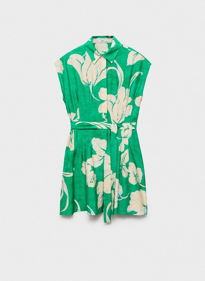 MANGO Floral Print Dress  - Image 4