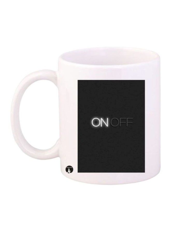 RKN Phrase Printed Mug White/Black - Image 2