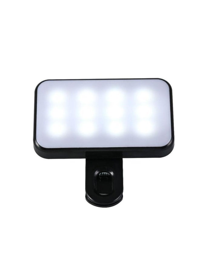 General - Multifunctional Computer Conference Light Black Model Computer Video Light Mobile Phone Camera Light Mobile Phone Selfie Fill Light In Stock-Specification:Black (flagship Model 11.6*7) - Image 1