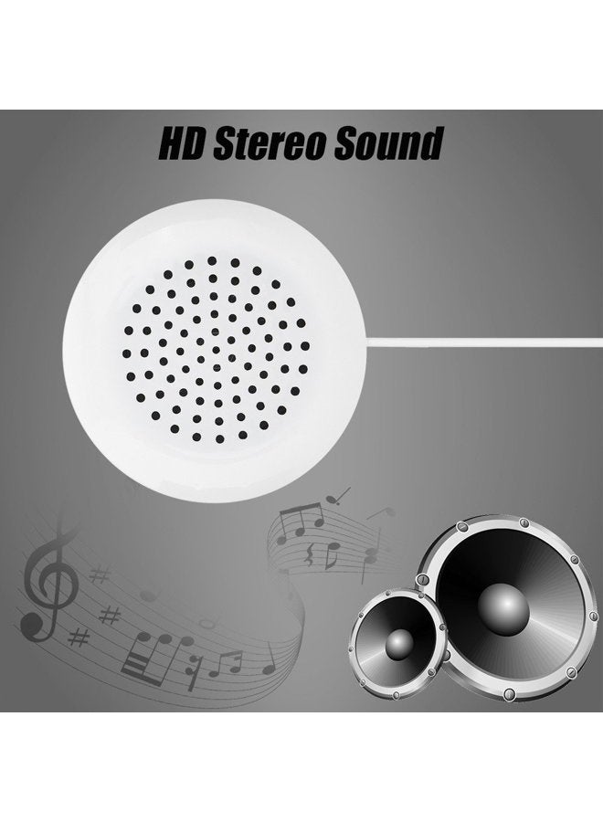 ZERONE Pillow Speaker, 3.5mm Mini Pillow Speaker, Under Pillow Speaker for MP3 Phone Portable CD - White - Image 2