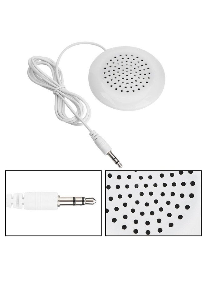 ZERONE Pillow Speaker, 3.5mm Mini Pillow Speaker, Under Pillow Speaker for MP3 Phone Portable CD - White - Image 4