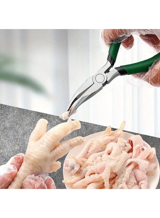 Green Boning Shears Heavy Duty Poultry Scissors For Cutting Chicken Bone Meat Feet And Kitchen Food Processing - Image 1