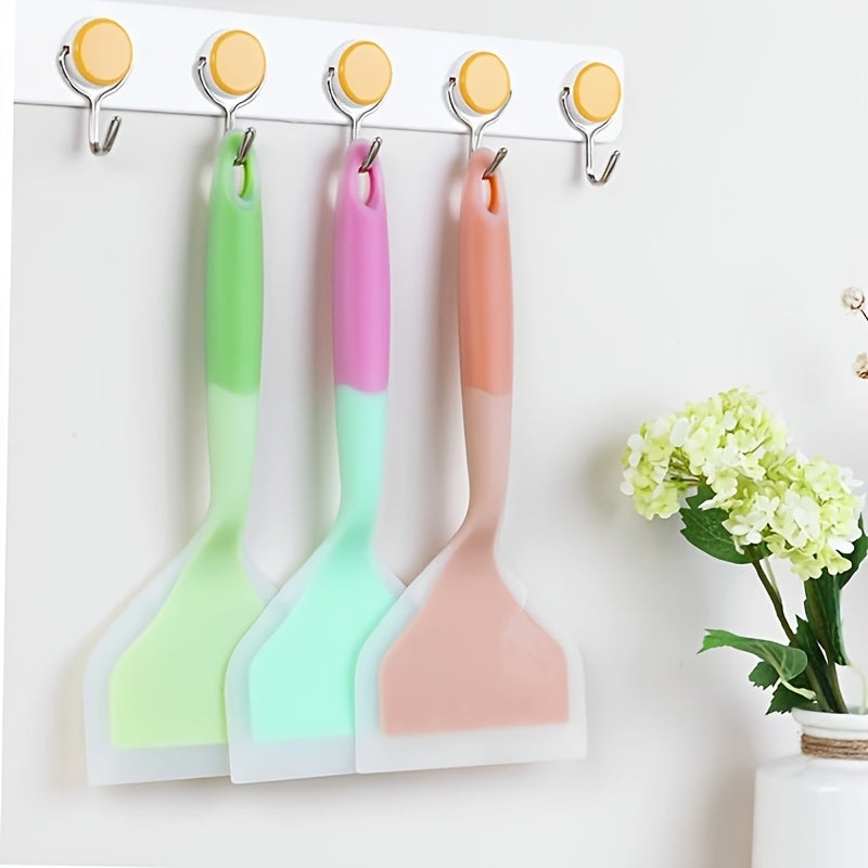 4-Piece Silicone Spatula Set - Semi-Transparent Kitchen Turners - Image 3