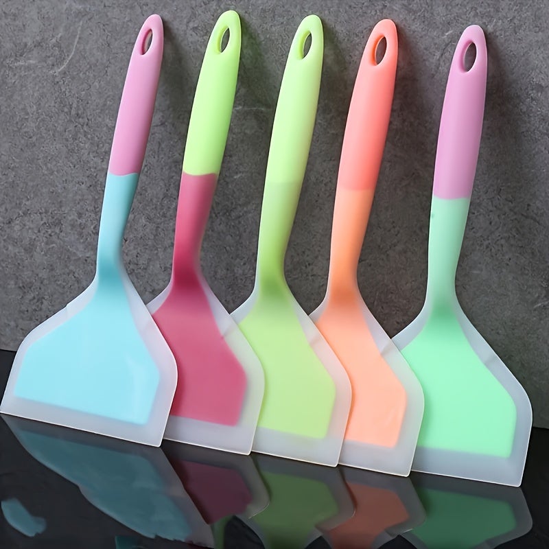 4-Piece Silicone Spatula Set - Semi-Transparent Kitchen Turners - Image 1