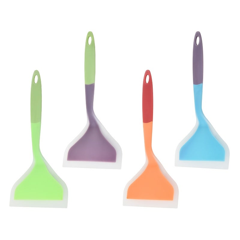 4-Piece Silicone Spatula Set - Semi-Transparent Kitchen Turners - Image 4