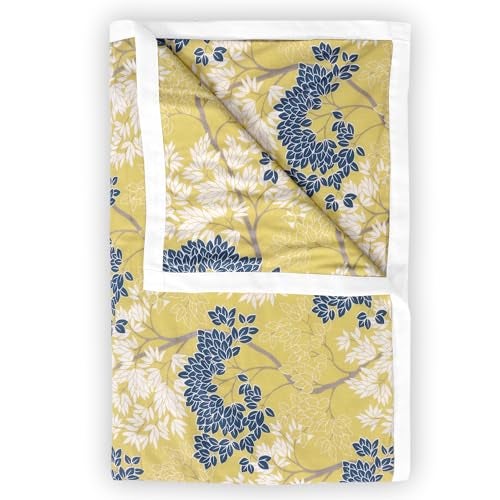 Divine Casa 100% Cotton Double Dohar | Soft & Breathable AC Blanket | Lightweight Summer Quilt | Reversible Design | 220 x 205 CM, Lemon Drop Yellow - Image 1